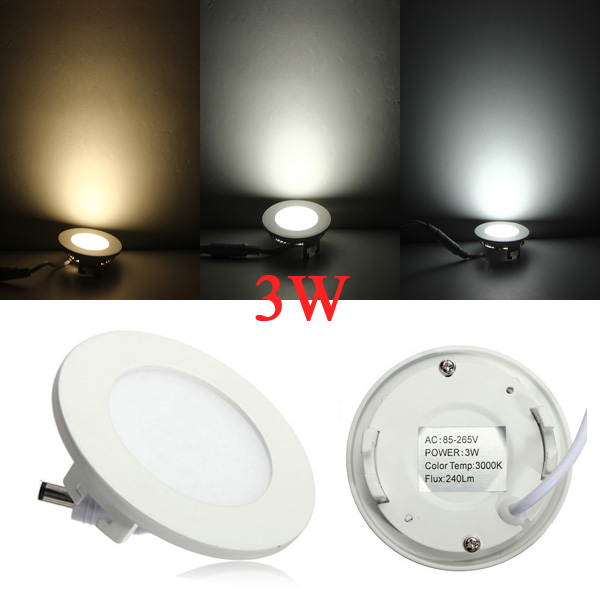 3W-18W Ultra-thin LED Recessed Ceiling Panel Down Light Bulb Office Fixture Lamp 