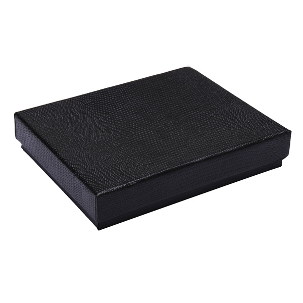 Men Women Black Cardboard Wallet Box for Short Wallet