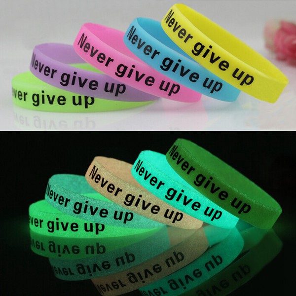 Luminous Never Give Up Wristband