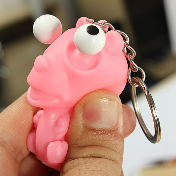 Squeeze Out Eyes Keychain