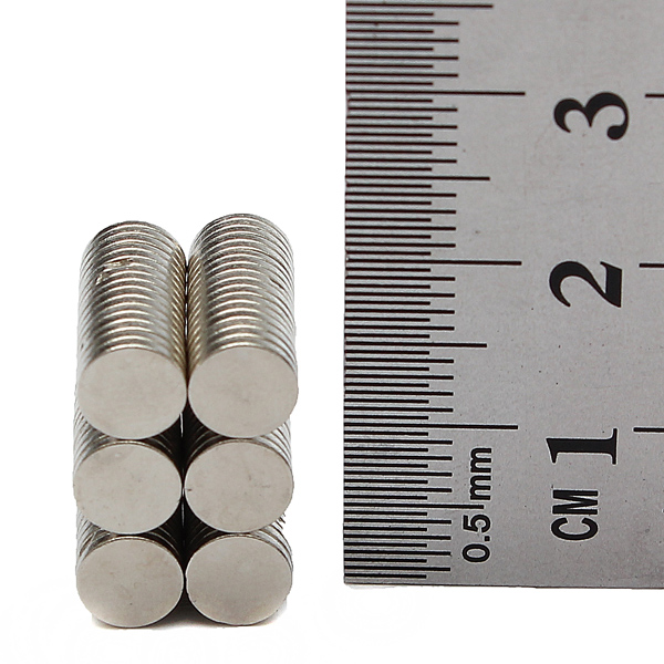 25pcs 6 X 6mm Neodymium Disc Super Strong Rare Earth N35 Small Fridge Magnets 