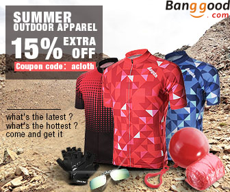 15% for Sports Clothes from BANGGOOD TECHNOLOGY CO., LIMITED