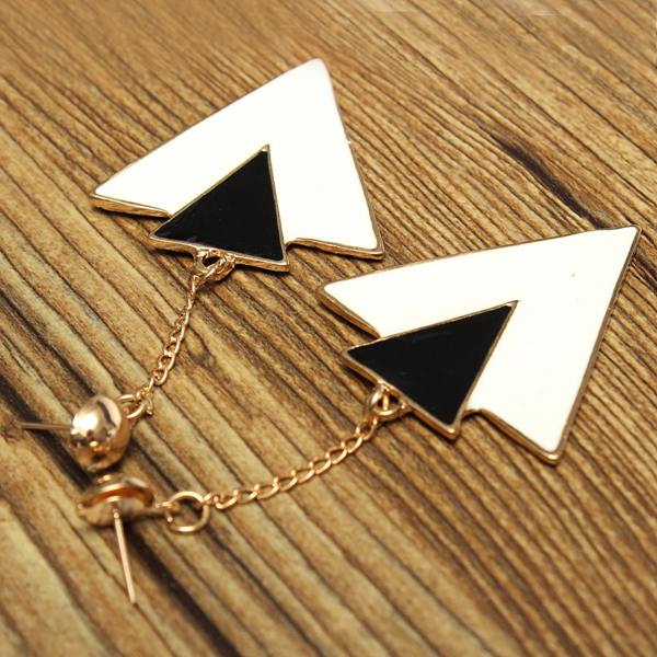 Geometry Triangle Dangle Earrings