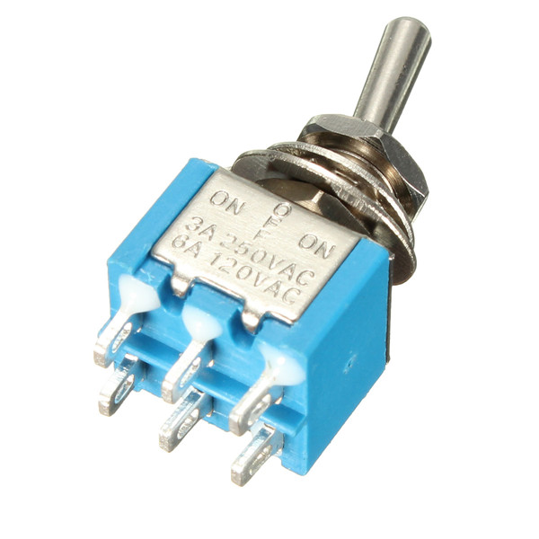 125 / 250 V Details about   6" Prewired Standard Toggle Switch 2 Position ON-OFF SPST 3 A