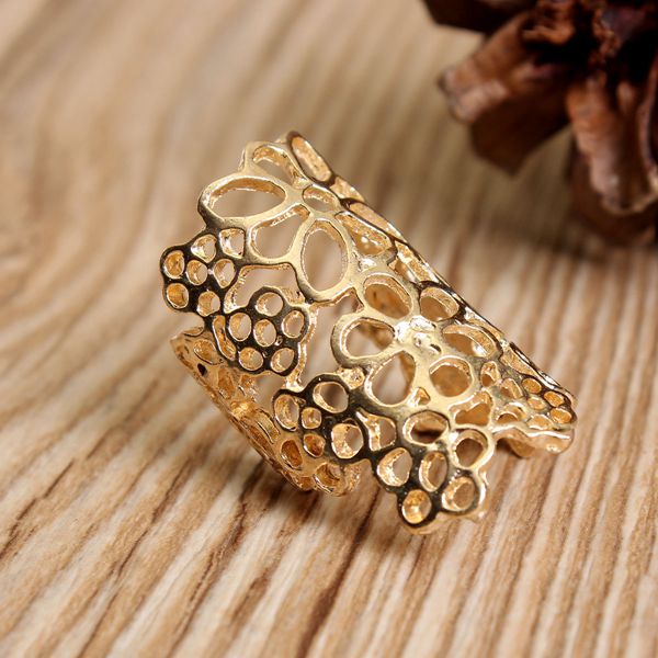 Hollow Out Lace Flower Ring