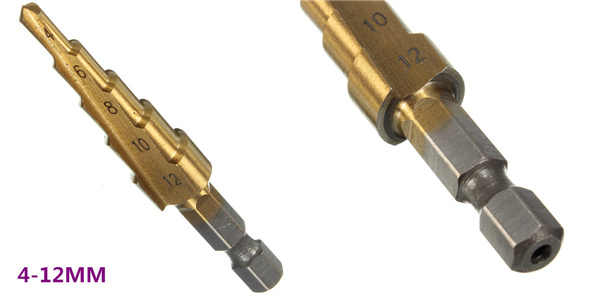 4-12mm HSS Step Drill Bit 