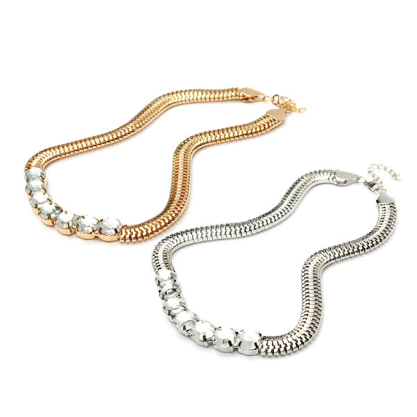 Crystal Snake Chain Necklace