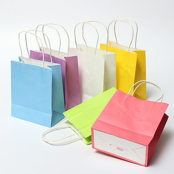 Details about   20Pcs Striped Kraft Paper Bags With Handles Handle Wedding Party Gift Lot Crafts 