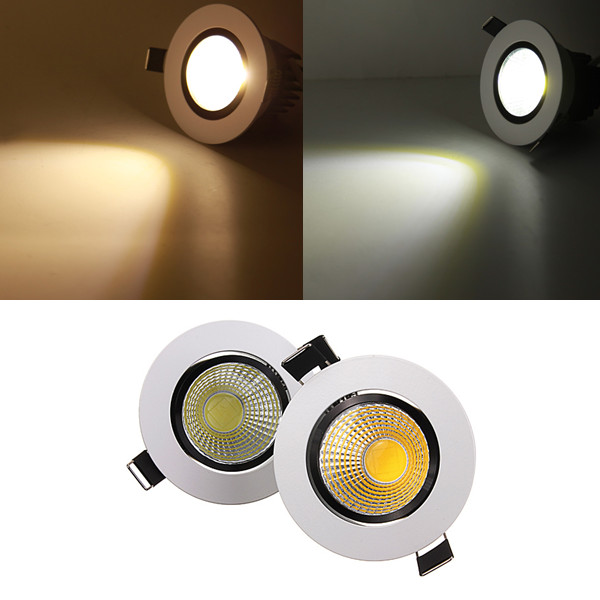 5w Dimmable Cob Led Recessed Ceiling, Recessed Ceiling Light Fixtures