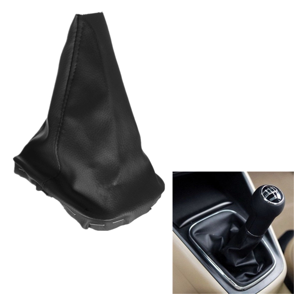 Leather Gear Stick Shift Knob Dustproof Cover for VW Golf MK4