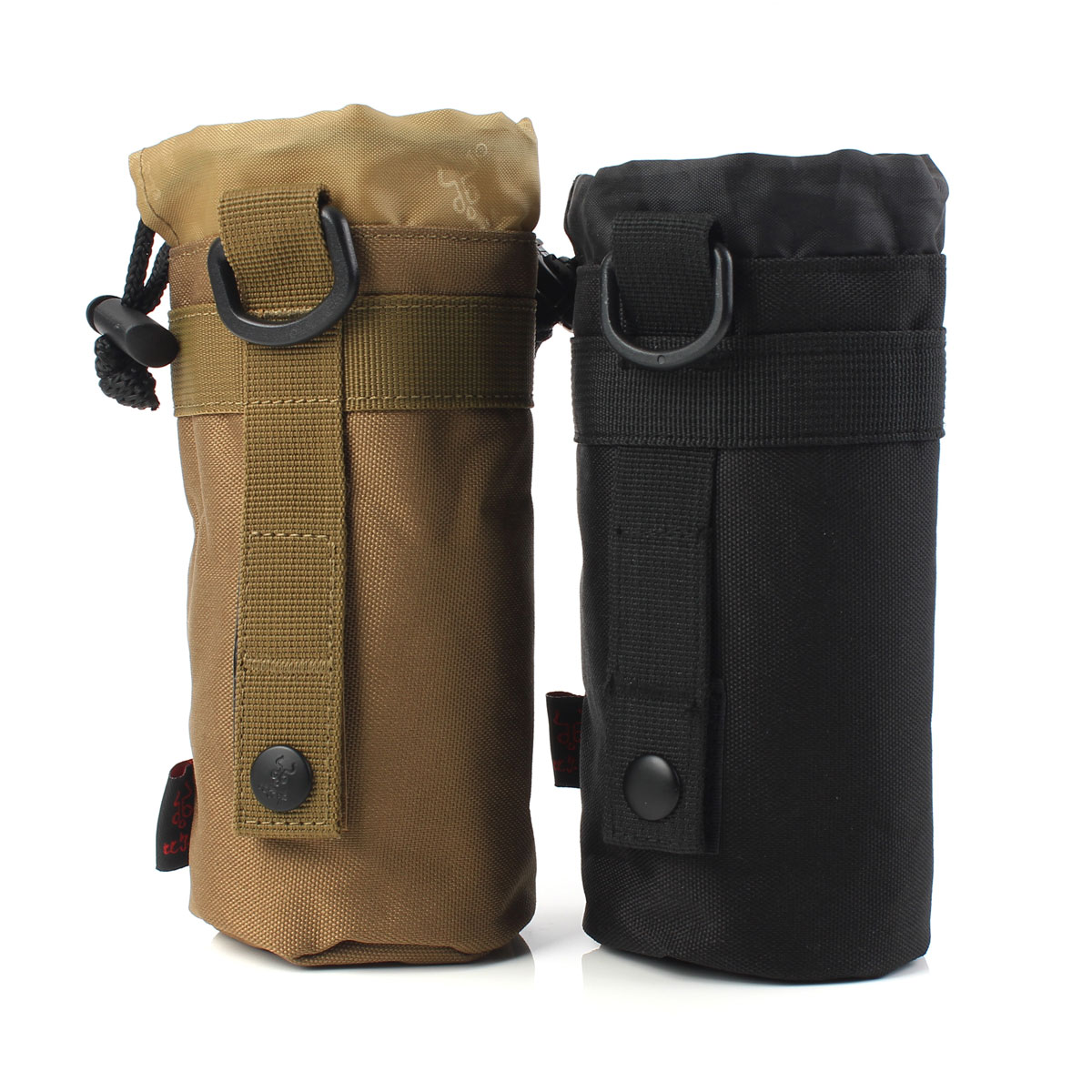 Outdoor Tactical Water Bottle Bag Military Hiking Holder Camouflage Kettle V5J0 