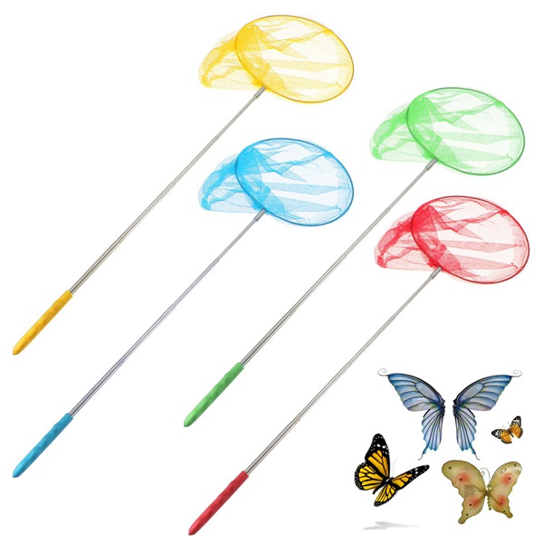 Green Extendable Fishing Butterfly Bug Insect Net Outdoor Garden Toy for Kid 