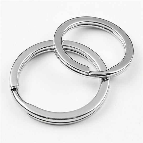 5pcs EDC Gear Pure Ti Titanium Metal Key Ring Chain Split Ring 0.4-1.2'' 10-32mm 